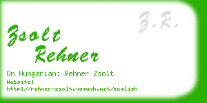zsolt rehner business card